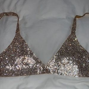 Rhinestone Bra NWT